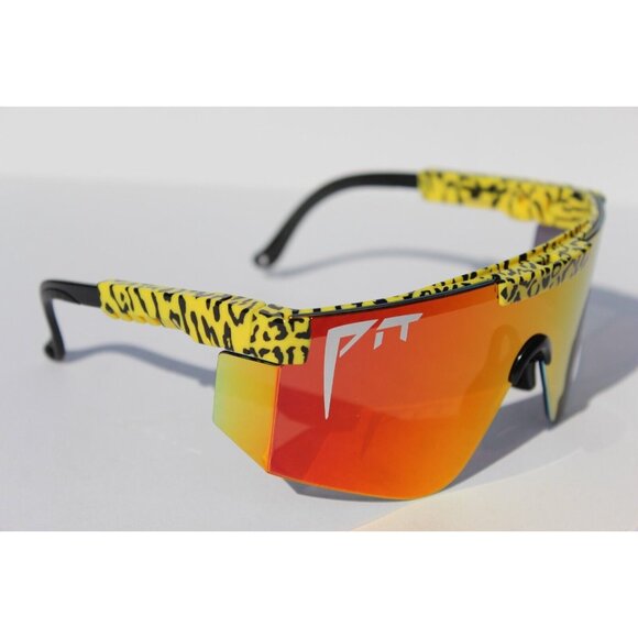 PIT VIPER The Carnivore 2000 Sunglasses/Safety Cheetah/Orange ANSI Z87+ NEW - Picture 8 of 10
